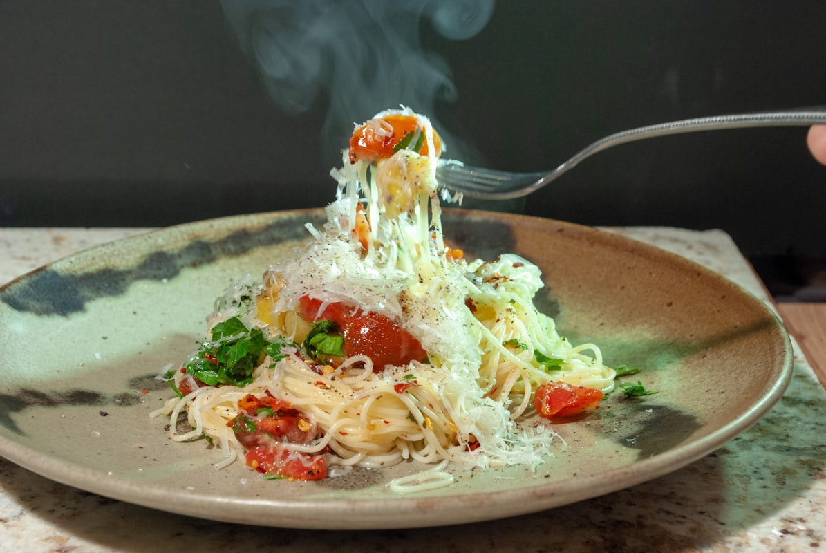 Pasta all'aglio e olio
